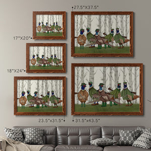 Pheasant Shooting Party Group 3-Premium Framed Canvas - Ready to Hang