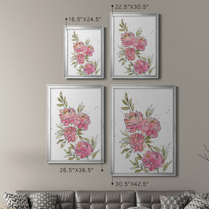 Watercolor Blooms I Premium Framed Print - Ready to Hang