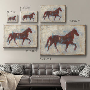 Iron Equine II Premium Gallery Wrapped Canvas - Ready to Hang