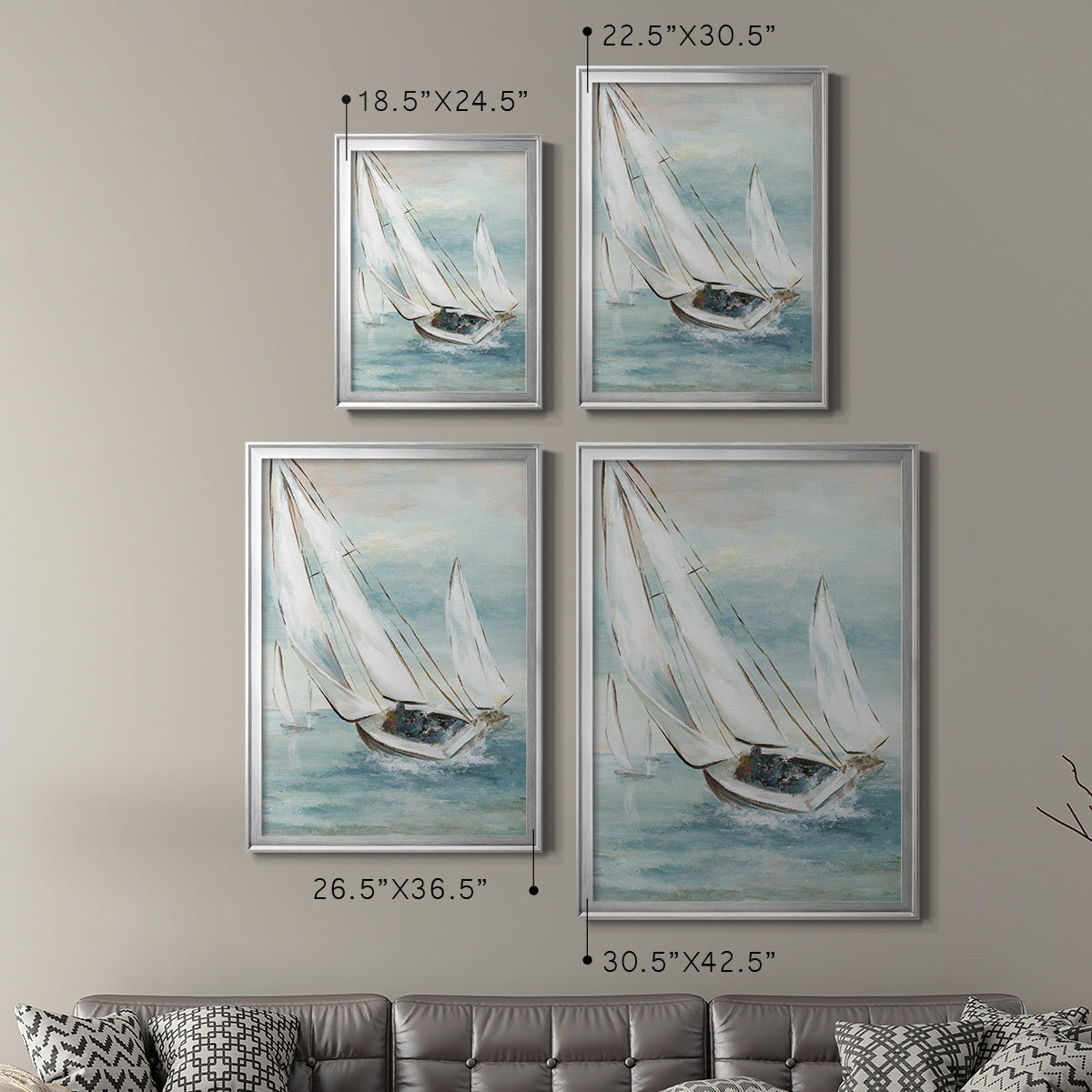 Catching Wind Premium Framed Print - Ready to Hang