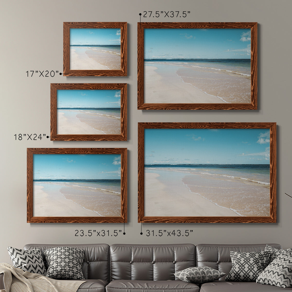 Sugar Sand Beach-Premium Framed Canvas - Ready to Hang