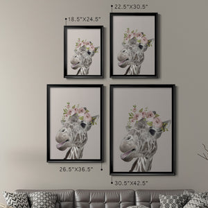 Sepia Botanical Journal I - Modern Framed Canvas Print