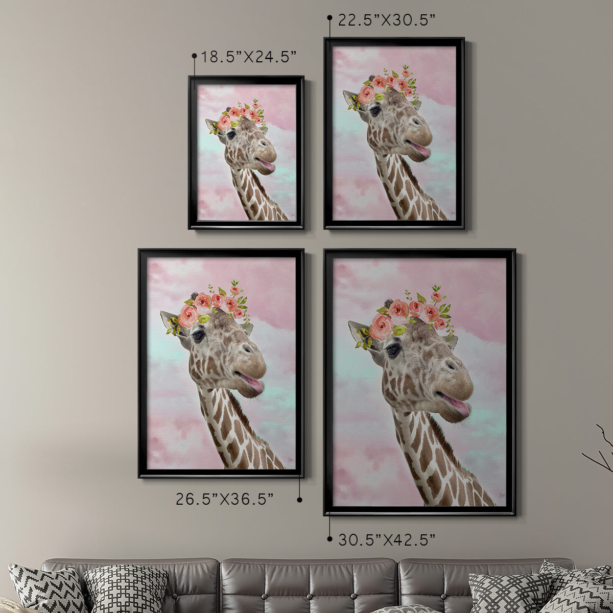 Floral Fun I Premium Framed Print - Ready to Hang