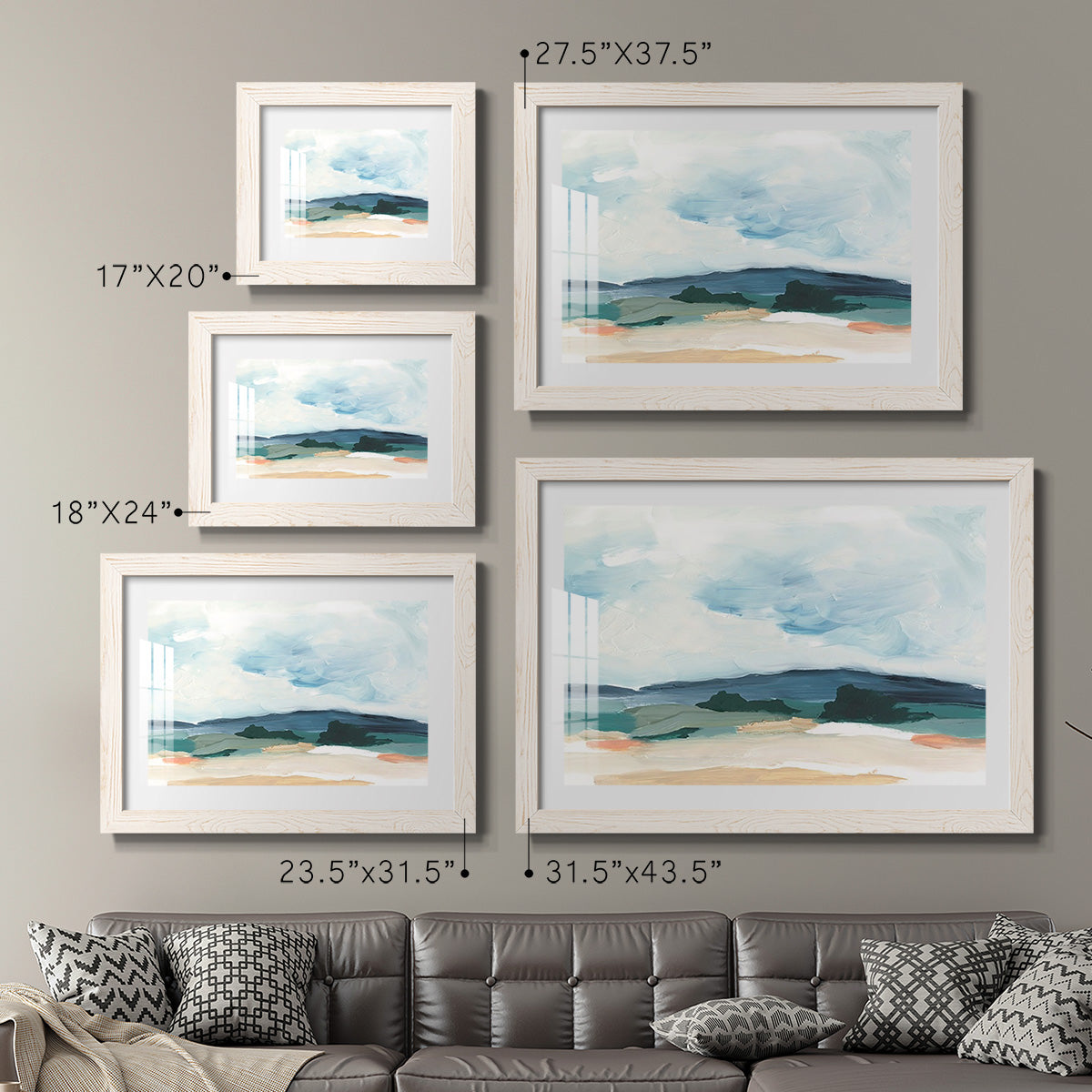 Pastel Vista II-Premium Framed Print - Ready to Hang