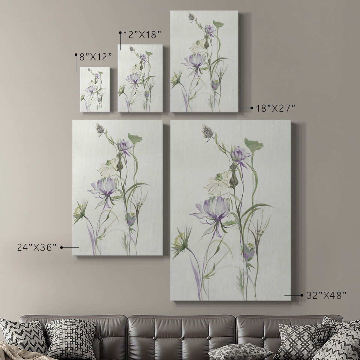 LATE SUMMER WILDFLOWERS II Premium Gallery Wrapped Canvas - Ready to Hang
