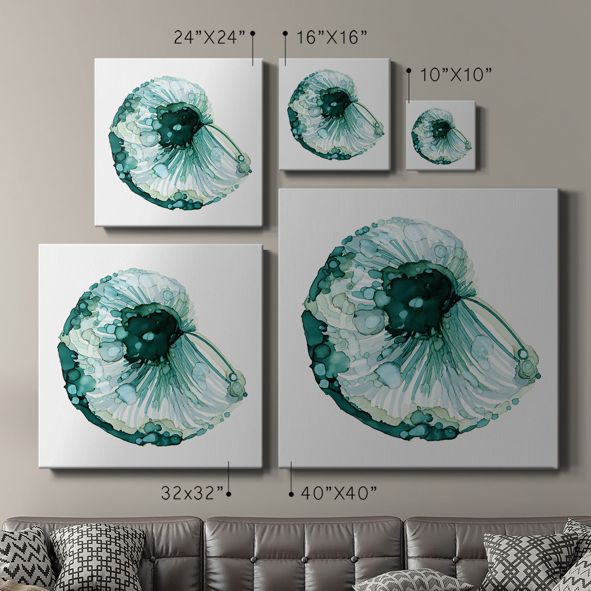 Blue Barnacle I-Premium Gallery Wrapped Canvas - Ready to Hang