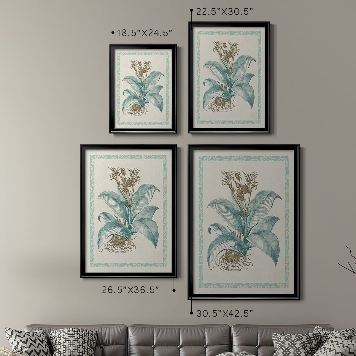 Willow Blue Besler III Premium Framed Print - Ready to Hang