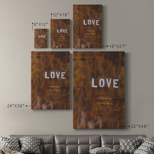 Love Never Fails I Premium Gallery Wrapped Canvas - Ready to Hang