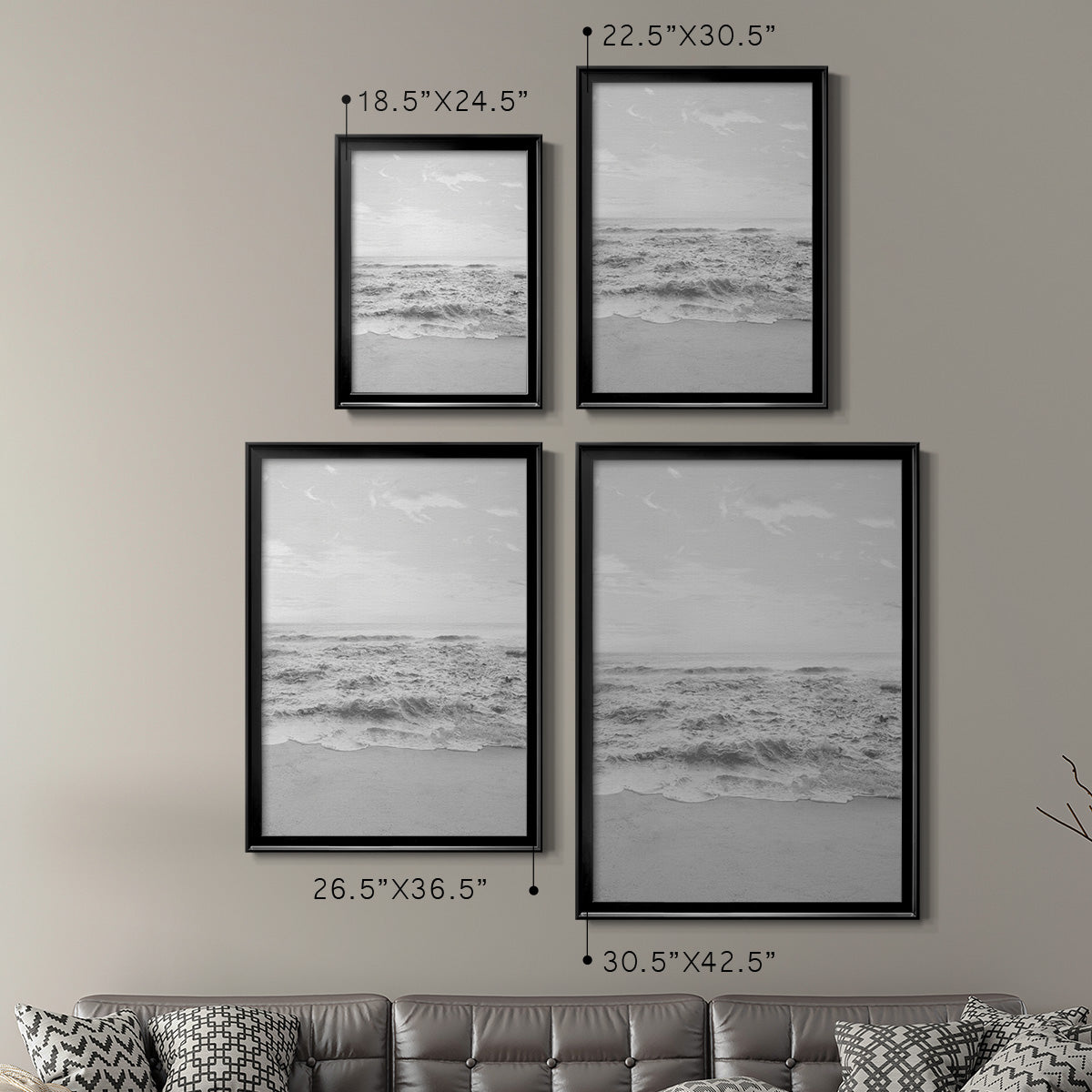 Gentle Tides I Premium Framed Print - Ready to Hang