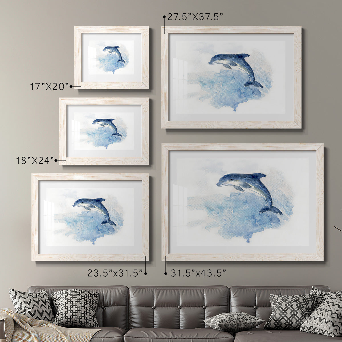 Wave Jumping-Premium Framed Print - Ready to Hang