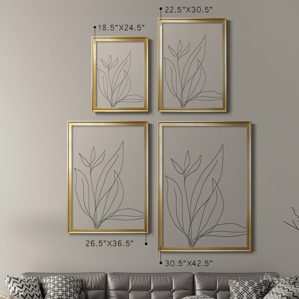 Neutral Lines I Premium Framed Print - Ready to Hang