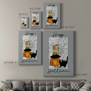Happy Halloween Pumpkin Premium Gallery Wrapped Canvas - Ready to Hang