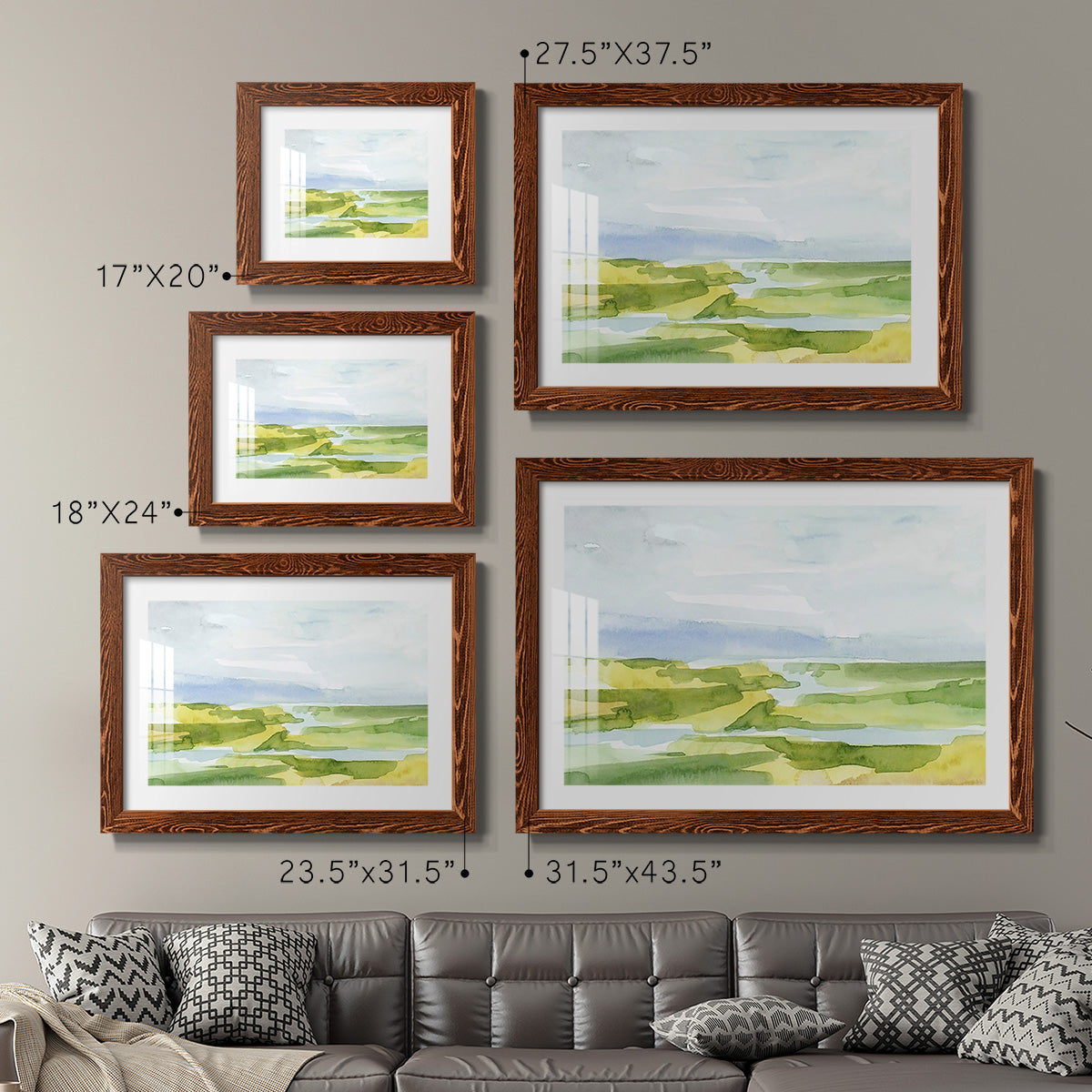 Watery Lowlands III-Premium Framed Print - Ready to Hang