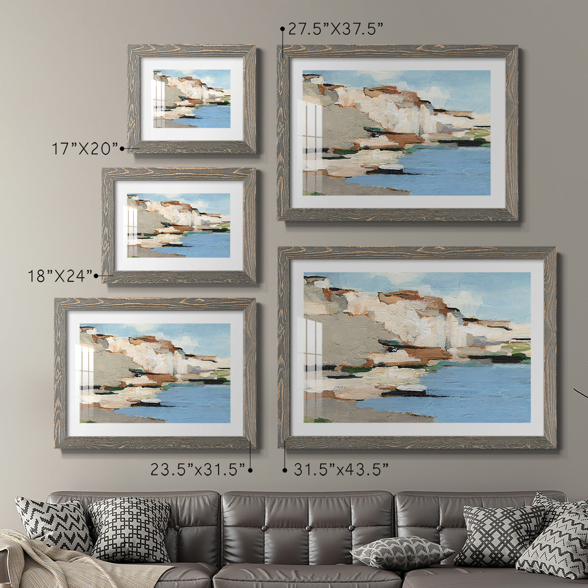White Rock Cliffs I-Premium Framed Print - Ready to Hang