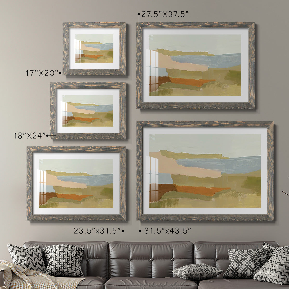 Stacked Landscape IV-Premium Framed Print - Ready to Hang