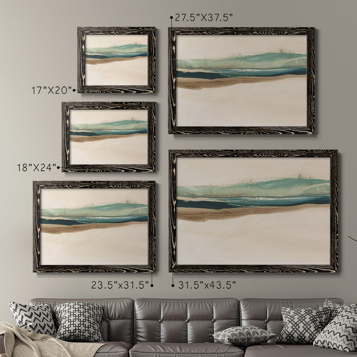 Layered Horizon II-Premium Framed Canvas - Ready to Hang