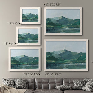 Green Grey Mountains I-Premium Framed Canvas - Ready to Hang