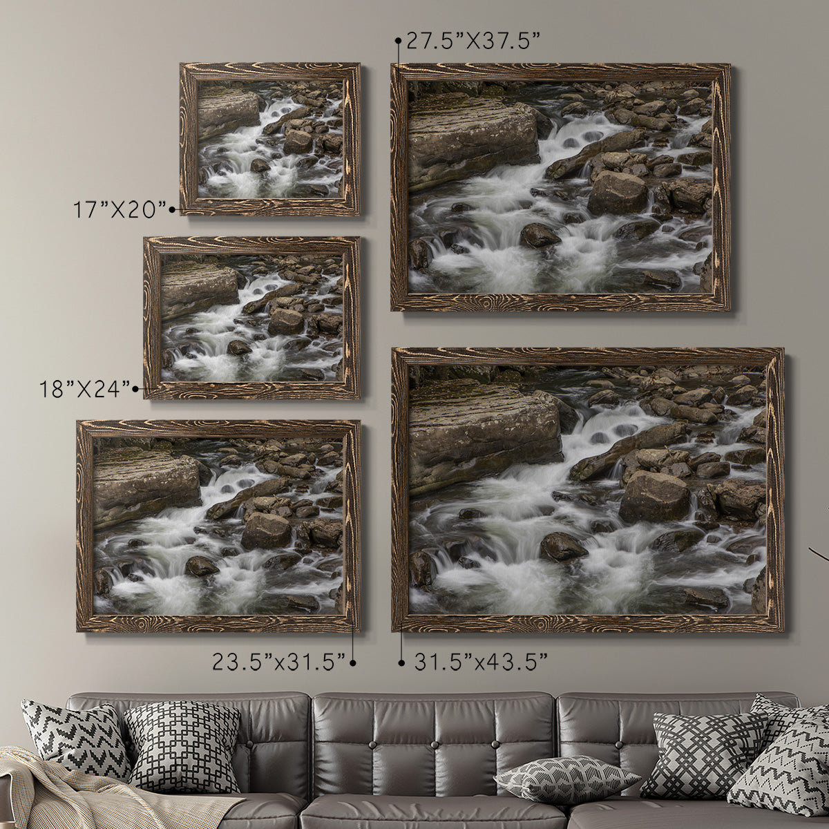 Rushing Calm-Premium Framed Canvas - Ready to Hang