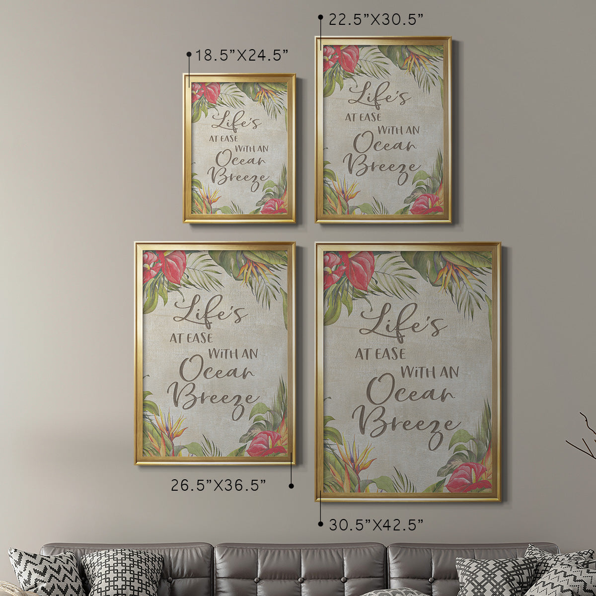 Life's At Ease Premium Framed Print - Ready to Hang