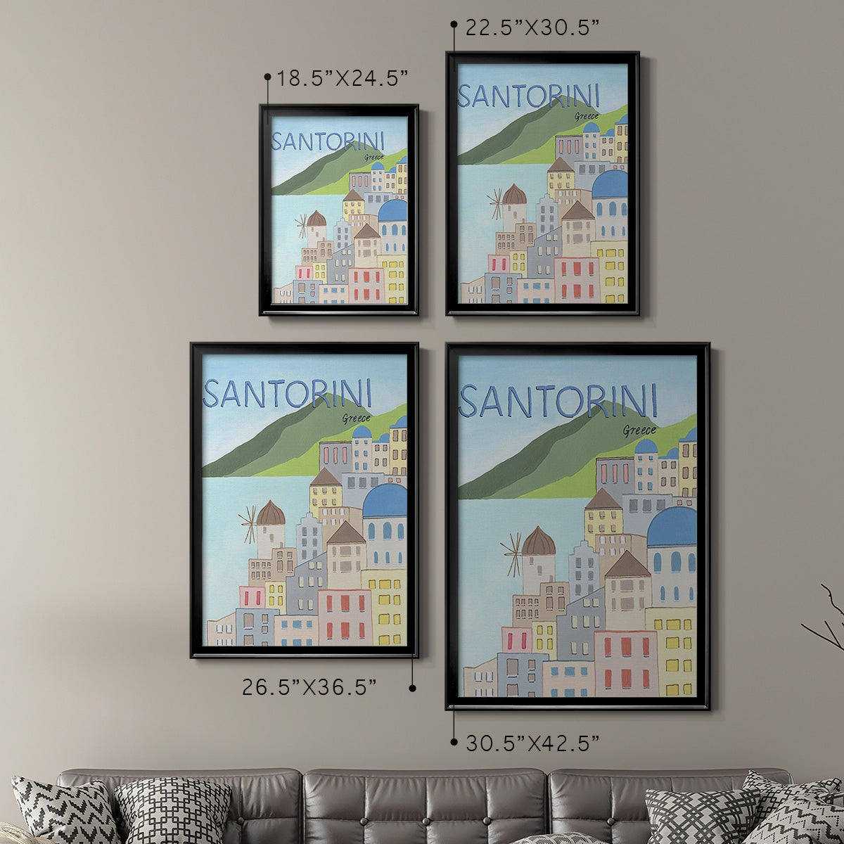 Living by the Sea II Premium Framed Print - Ready to Hang