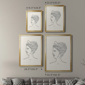 Greek Busts III Premium Framed Print - Ready to Hang