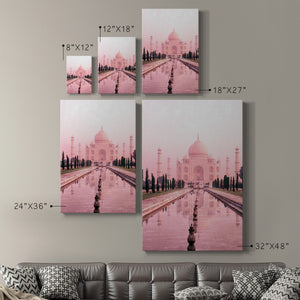 Taj Mahal in Pink Light - Canvas Art Print