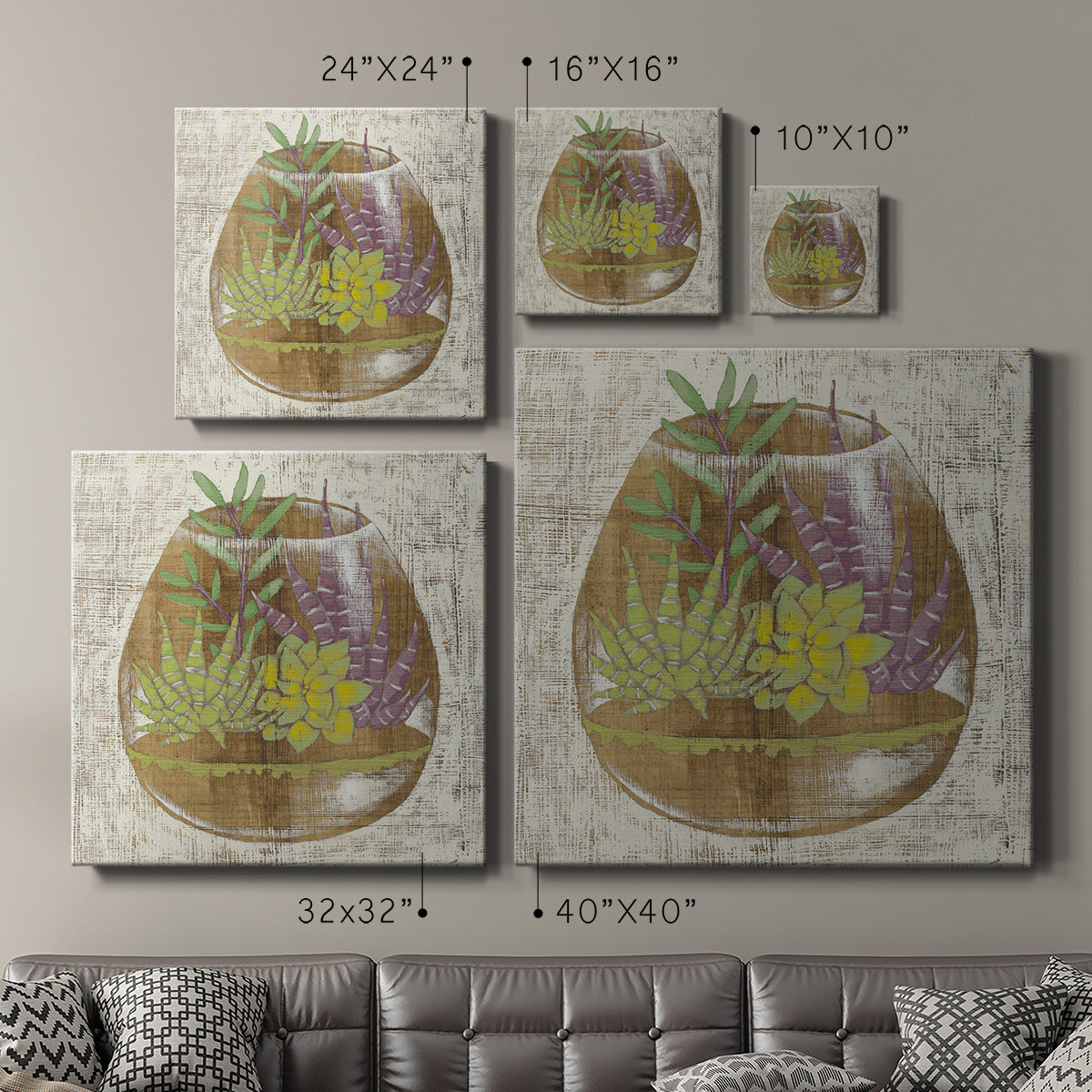 Glass Garden II-Premium Gallery Wrapped Canvas - Ready to Hang