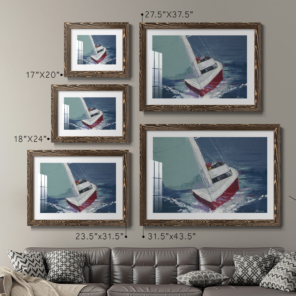 Day Sailing-Premium Framed Print - Ready to Hang