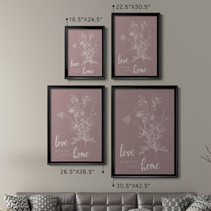 Love Home Premium Framed Print - Ready to Hang