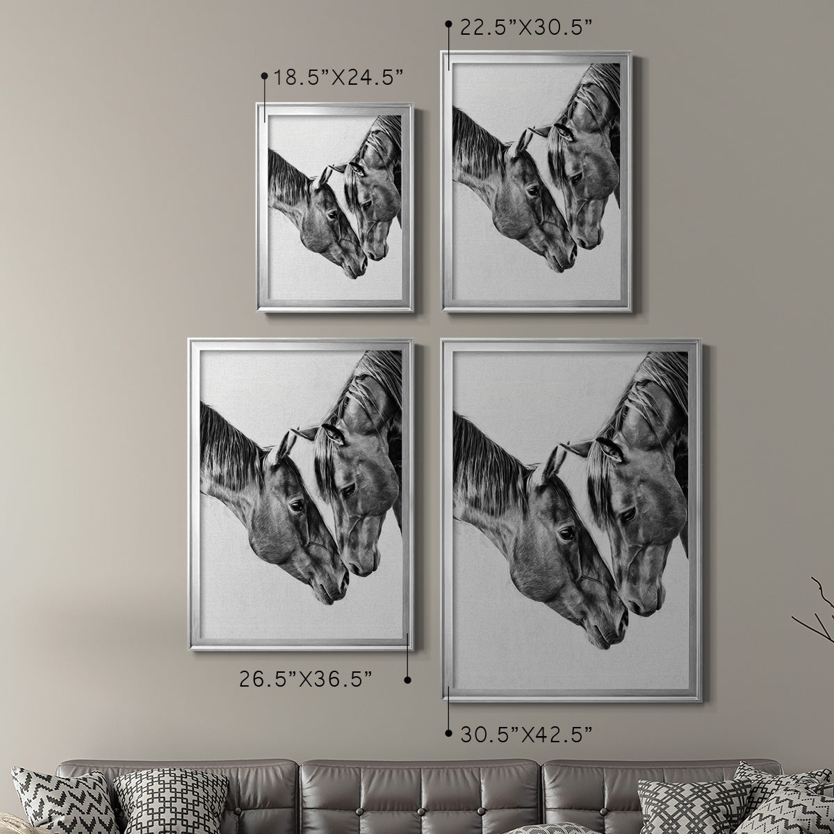 Equine Portrait VI Premium Framed Print - Ready to Hang