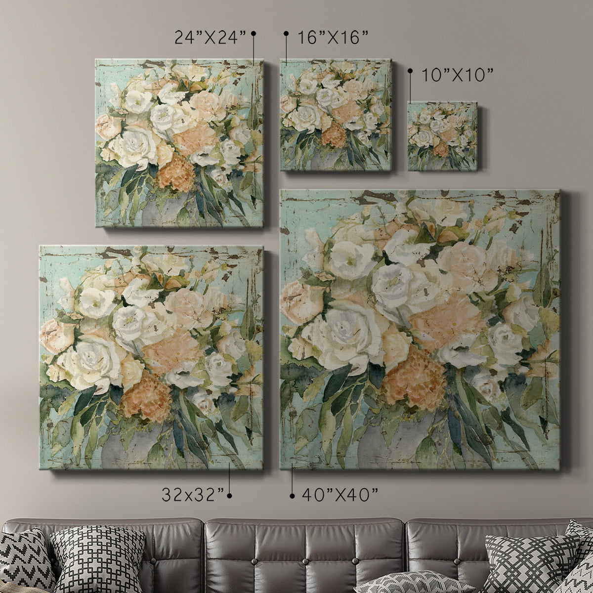 Vintage Arrangement I-Premium Gallery Wrapped Canvas - Ready to Hang