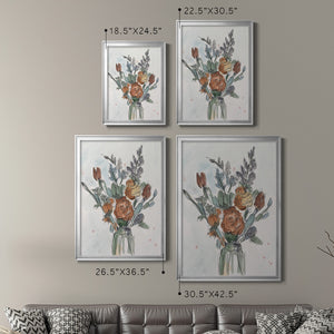 Watercolor Floral Arrangement II Premium Framed Print - Ready to Hang