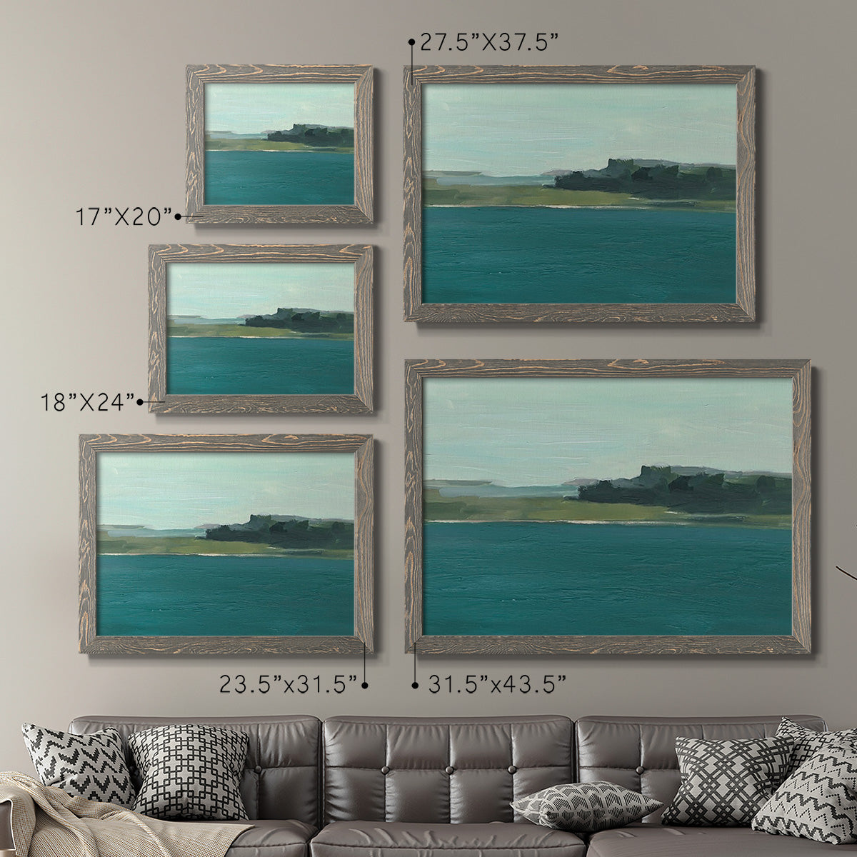 Calming Lake View II-Premium Framed Canvas - Ready to Hang
