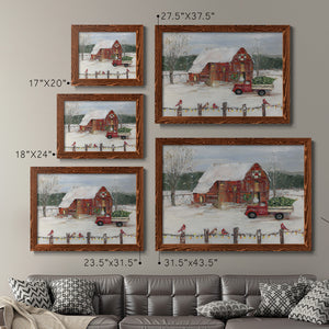 Christmas Farmyard-Premium Framed Canvas - Ready to Hang