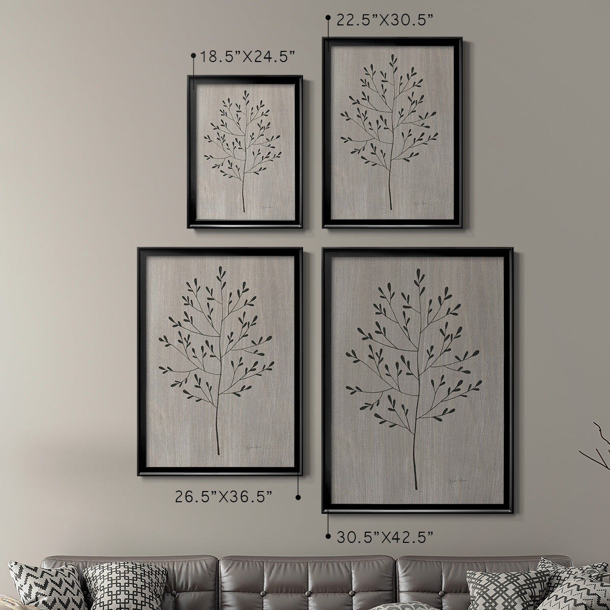 Leaves and Wood II Premium Framed Print - Ready to Hang