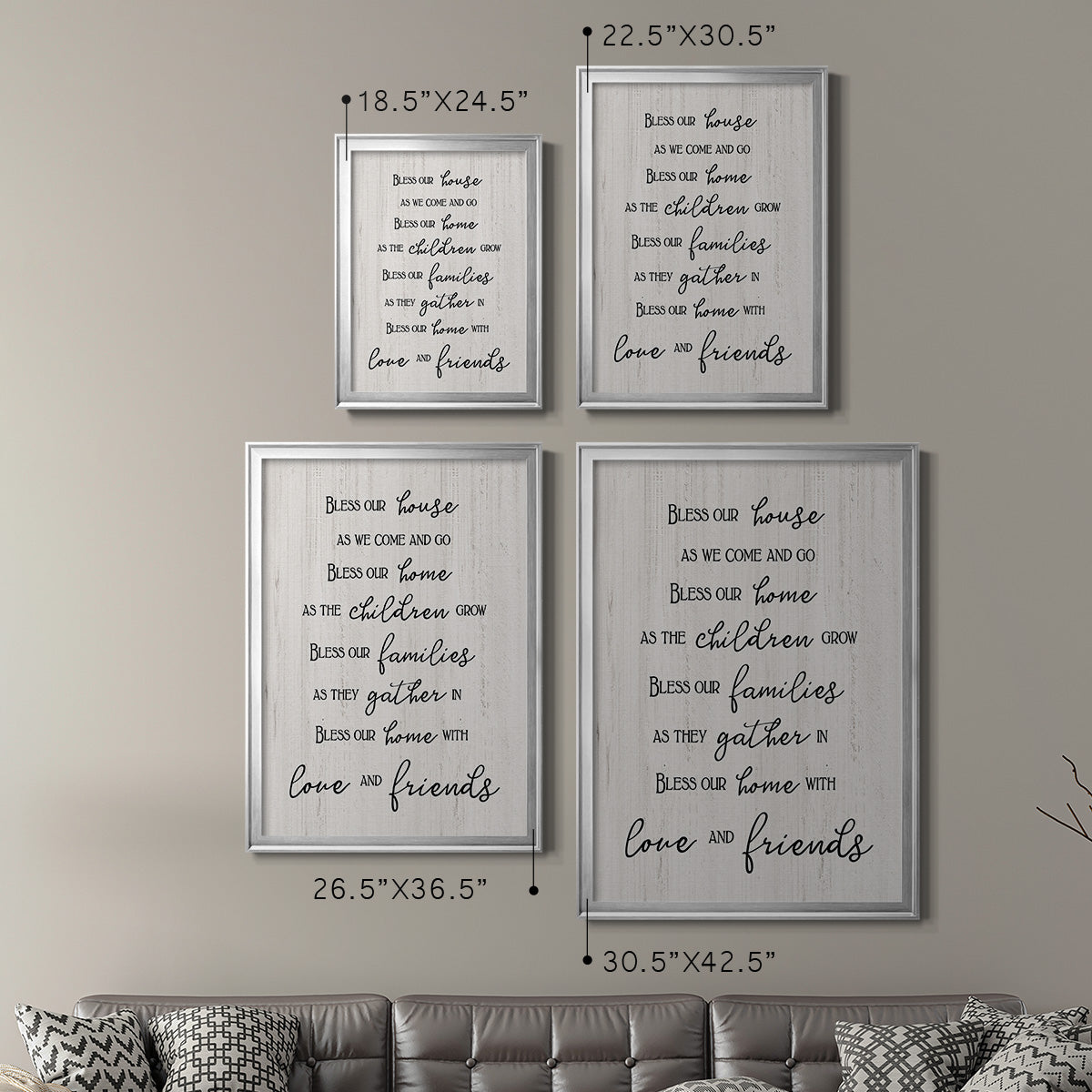 Love and Friends Premium Framed Print - Ready to Hang