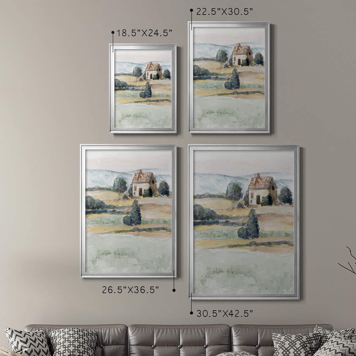 On the Countryside II Premium Framed Print - Ready to Hang