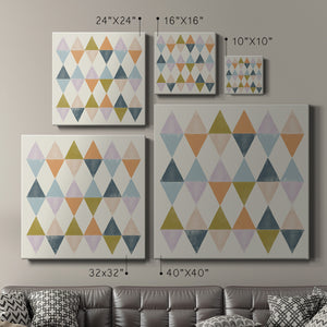 Deco Diagram I-Premium Gallery Wrapped Canvas - Ready to Hang