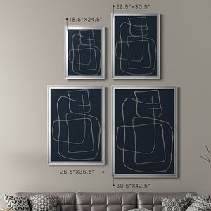 Shapes and Night Sky II Premium Framed Print - Ready to Hang
