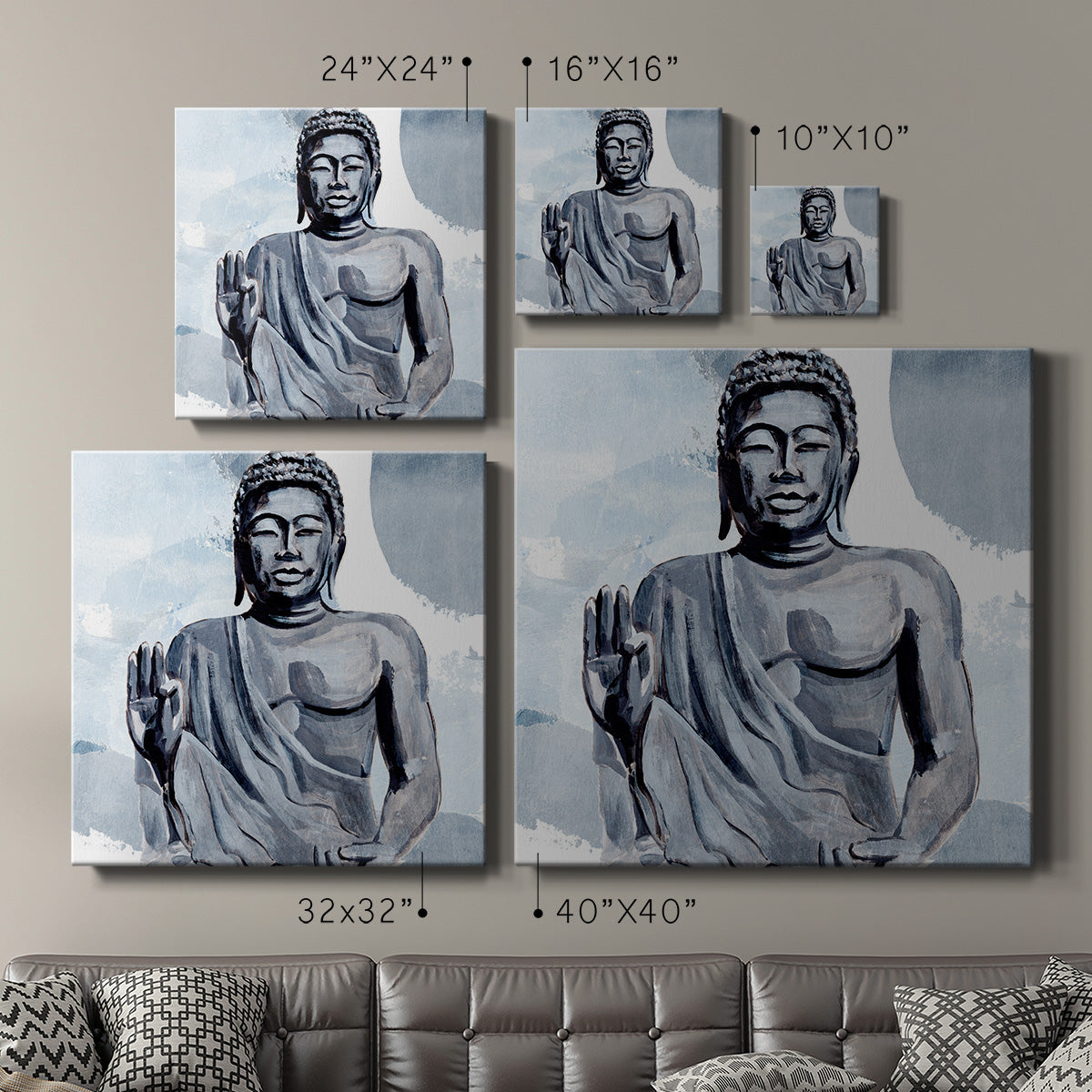 Awaken in Blue III-Premium Gallery Wrapped Canvas - Ready to Hang