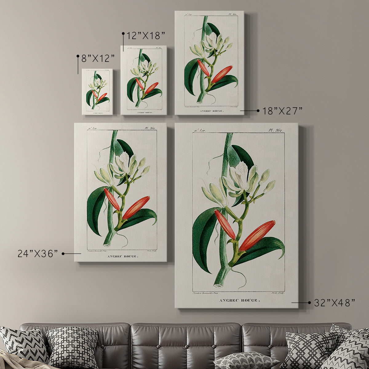 Turpin Tropical Botanicals IX Premium Gallery Wrapped Canvas - Ready to Hang