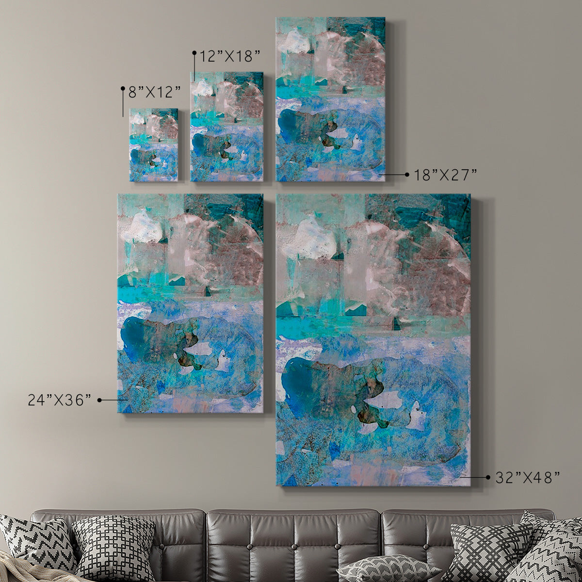 Impasto IV Premium Gallery Wrapped Canvas - Ready to Hang