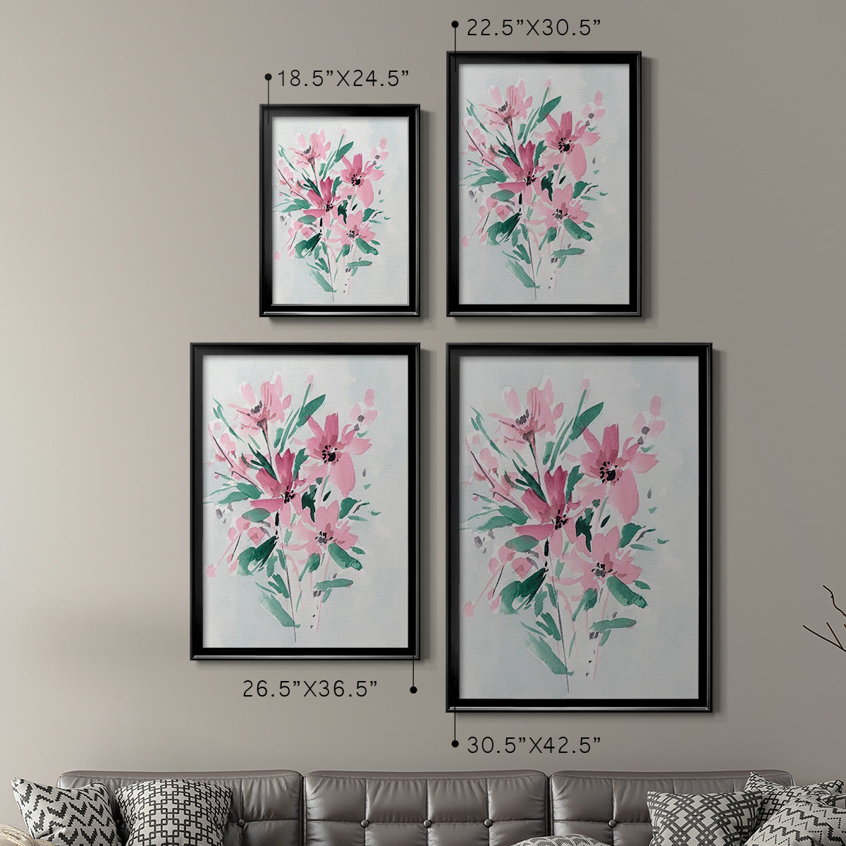 Posy Blooms IV Premium Framed Print - Ready to Hang
