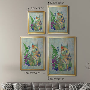 Fantastic Florals Squirrel Premium Framed Print - Ready to Hang