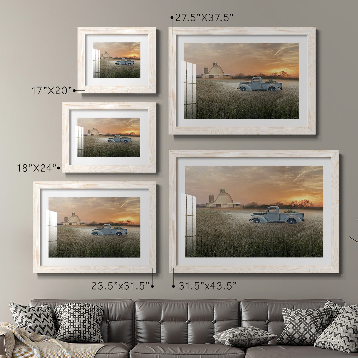 Evening Farm-Premium Framed Print - Ready to Hang