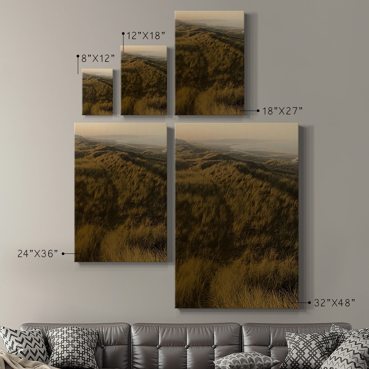 Golden Fog II Premium Gallery Wrapped Canvas - Ready to Hang