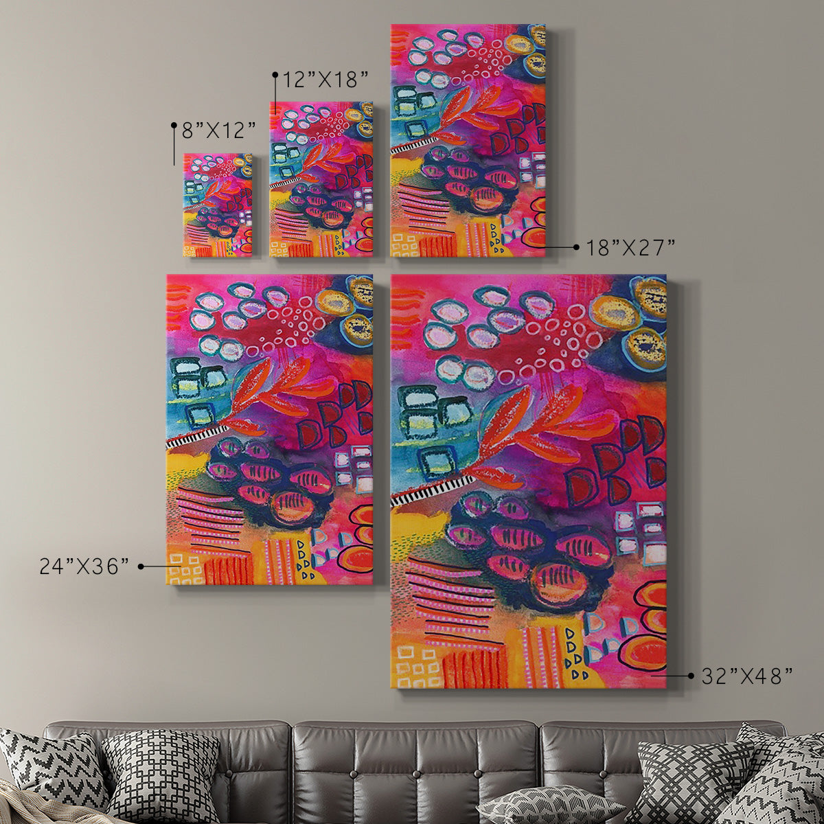 Vivaciously Changing I Premium Gallery Wrapped Canvas - Ready to Hang