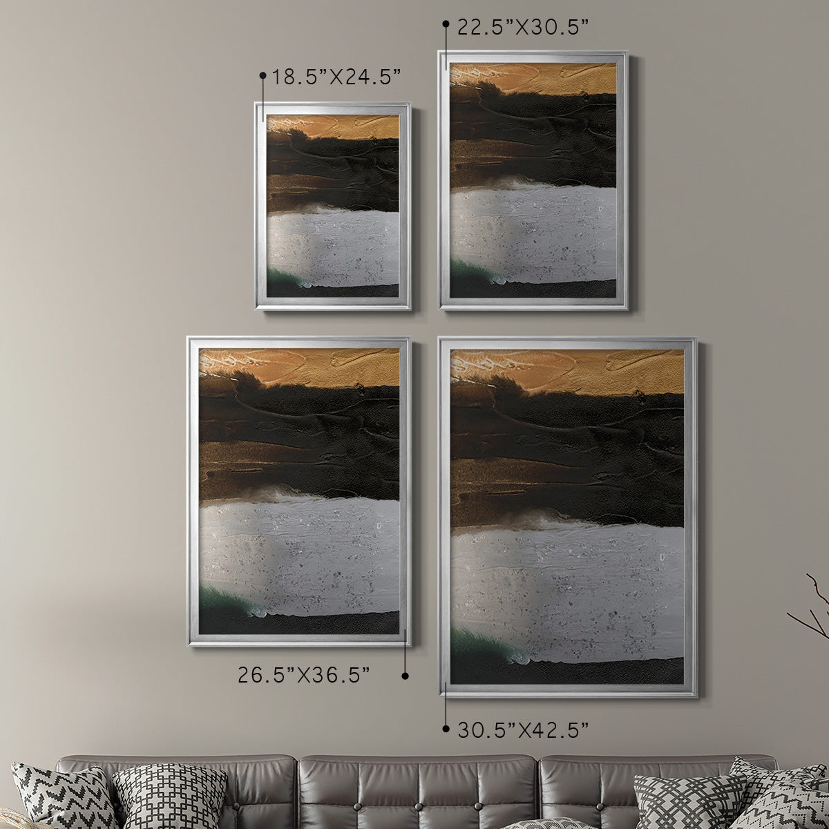Embellished Coastal Plain I Premium Framed Print - Ready to Hang