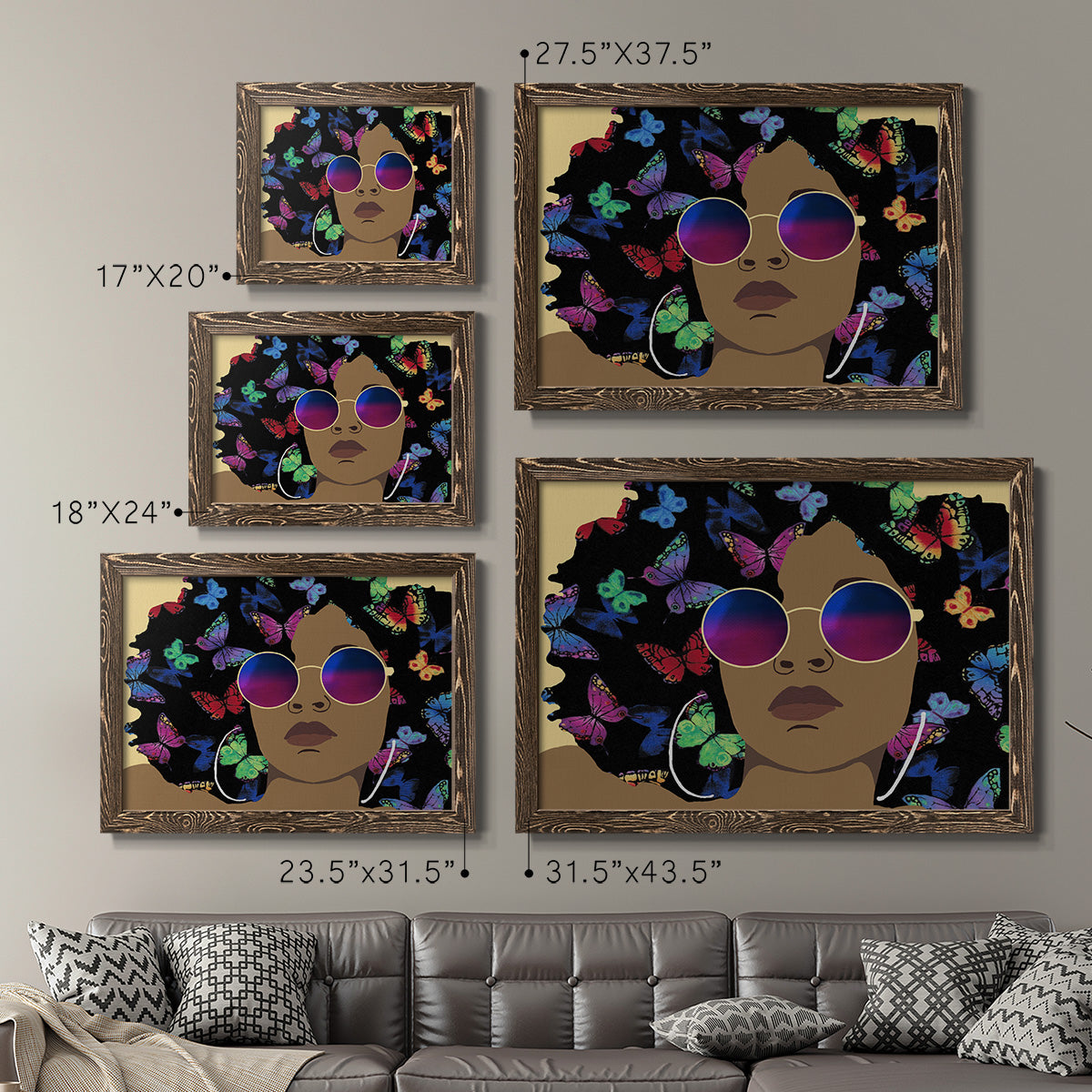 Butterfly Diva I-Premium Framed Canvas - Ready to Hang