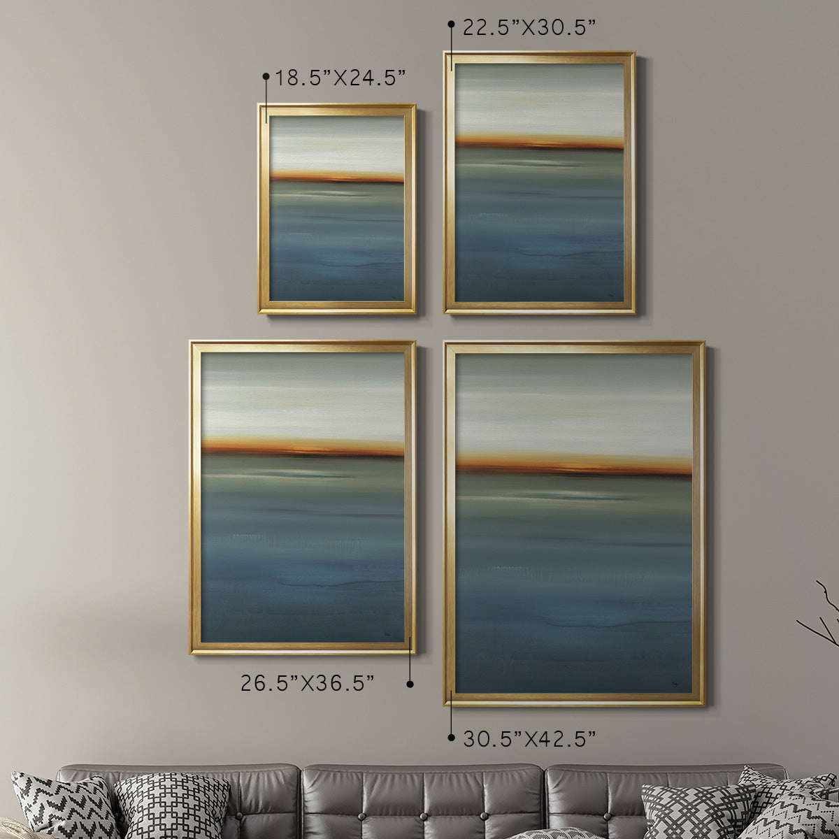 Beside the Blue I Premium Framed Print - Ready to Hang